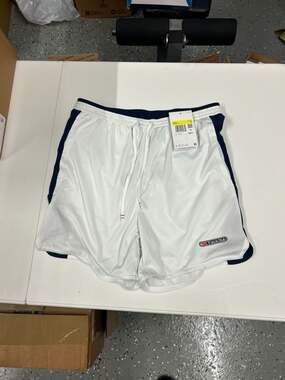 Nike Track Club Dri-FIT 5" Brief-Lined Running Shorts White Mens Size Small FZ73